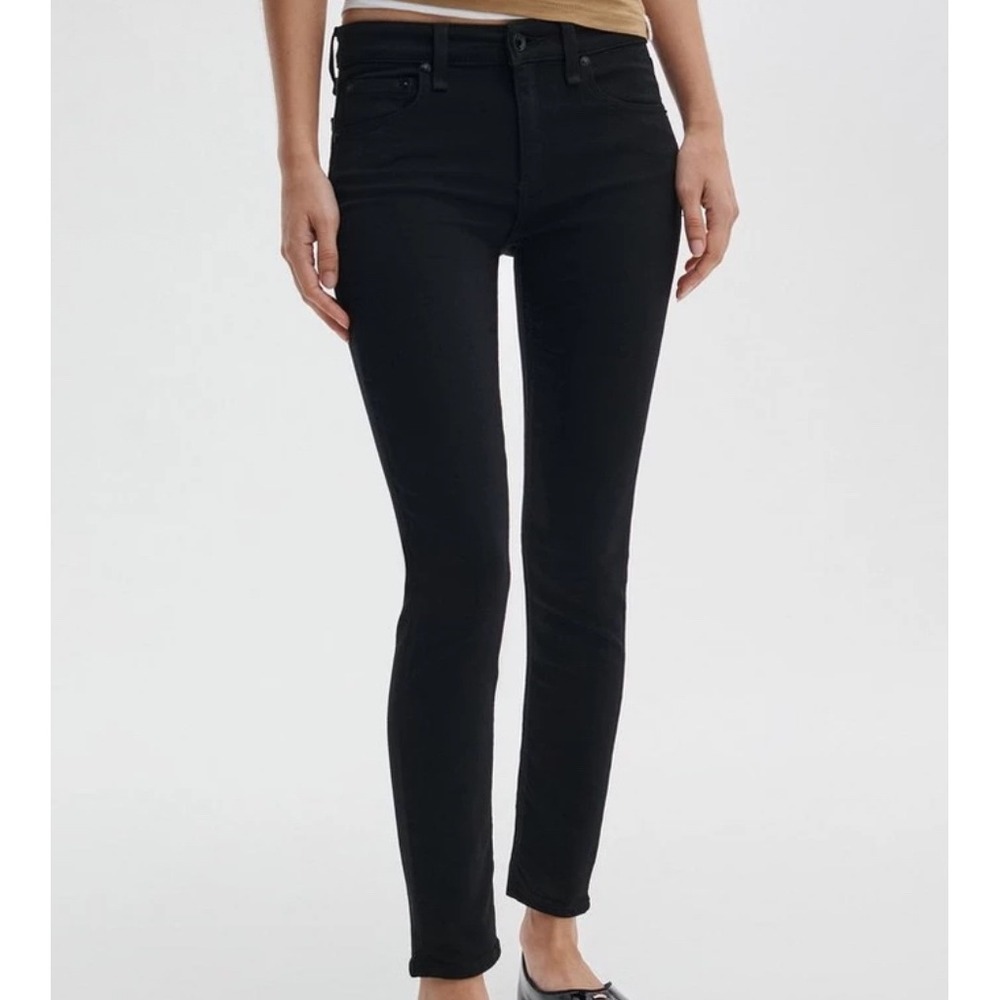 Rag & Bone Jeans Equestrian Skinny‎ 24 Black Stretch Minimalist Chic